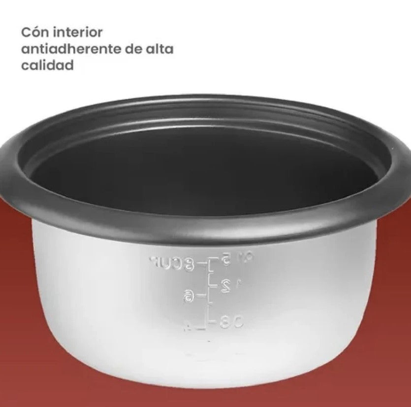Arrocera Eléctrica A Vapor 1.5 Litros Para 8 Tazas