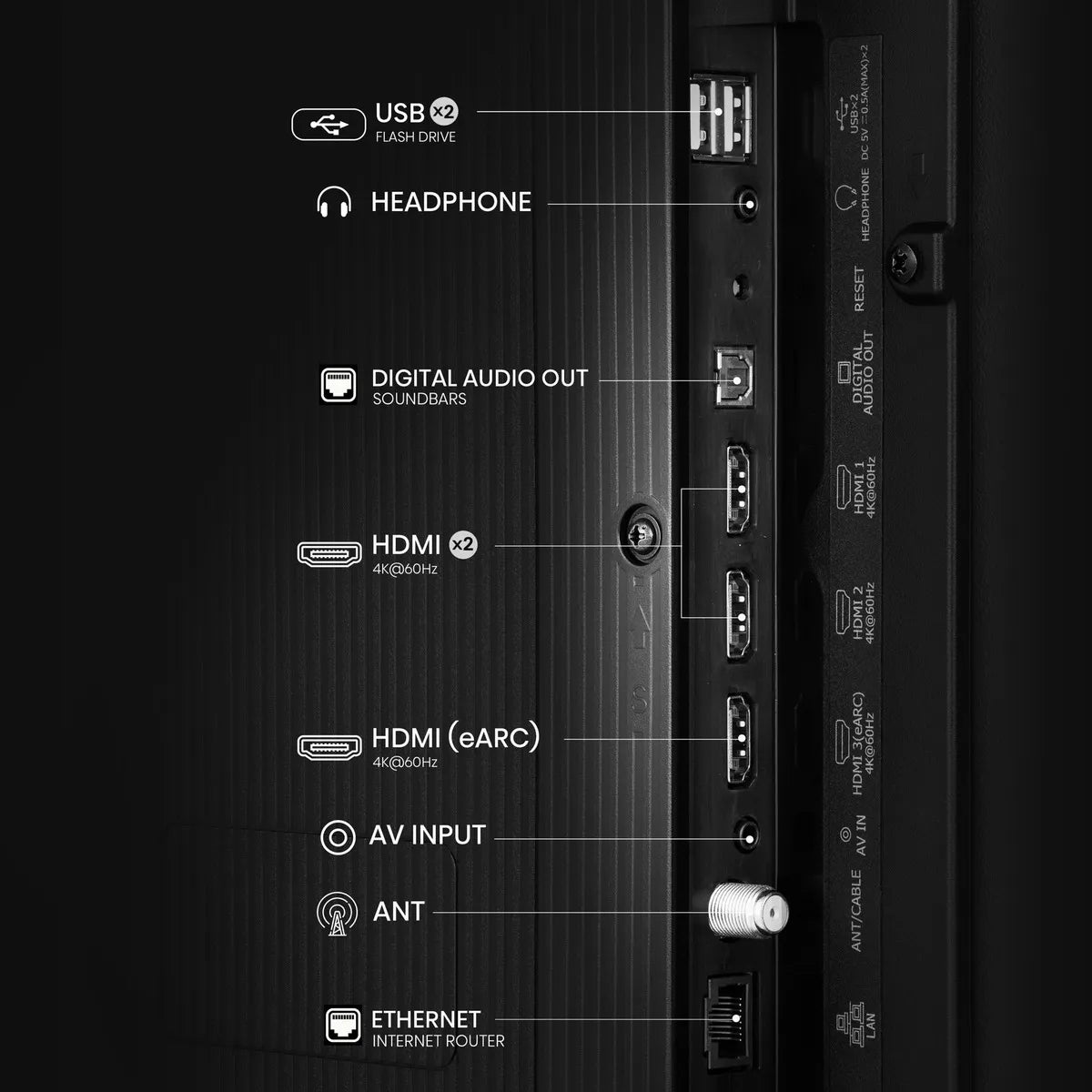 Televisión Hisense 50 Pulgadas Smart TV LED 4K UHD con Dolby Vision y WiFi