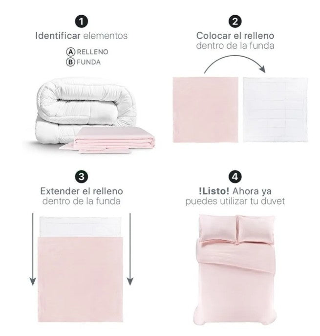Funda Duvet Rosa Matrimonial
