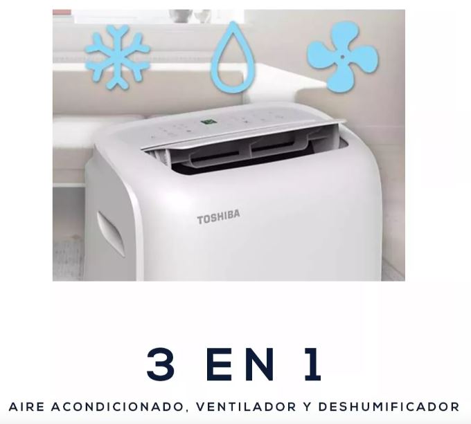 Aire Acondicionado Portátil Toshiba Blanco MK