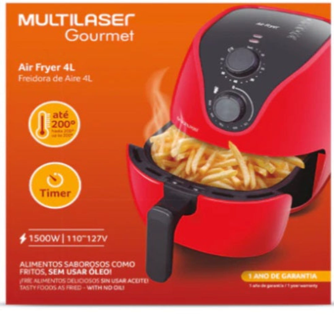 Combo 3 en 1: Freidora de Aire, Microondas Mirage y Licuadora Multilaser ¡Cocina más fácil y rápido!