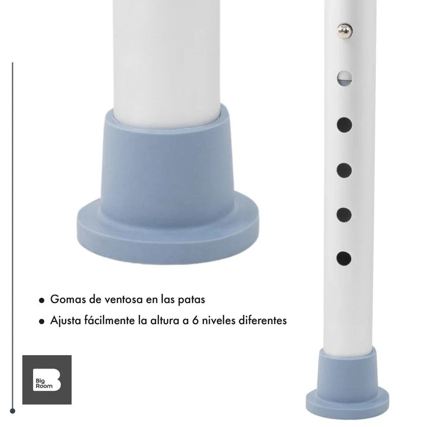 Silla De Baño Para Discapacitados Con Respaldo Ajustable Para Adulto