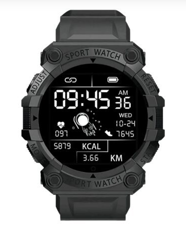 Smartwatch deportivo color negro