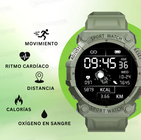 Smartwatch deportivo color Verde