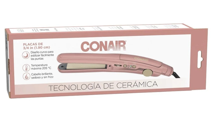 Alaciadora Placa 3/4 Curva Ceramica Coral Conair