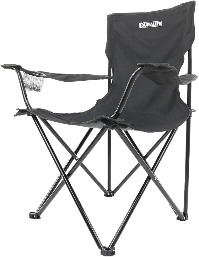 Sillas para Exteriores Camping Color Negro - Set de 4