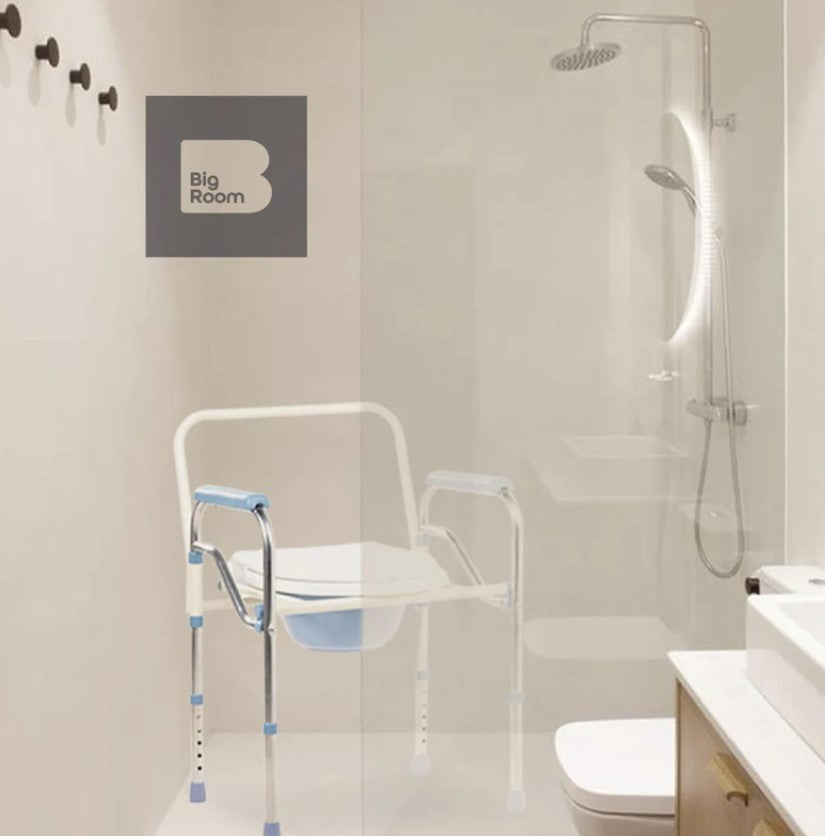 Silla Con Aumento De Comodo Para Ducha Y Baño 3 En 1 Para Adulto Mayor