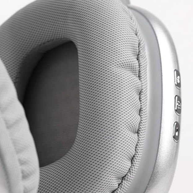 Audífonos over ear con stickers inalámbrico - Gris