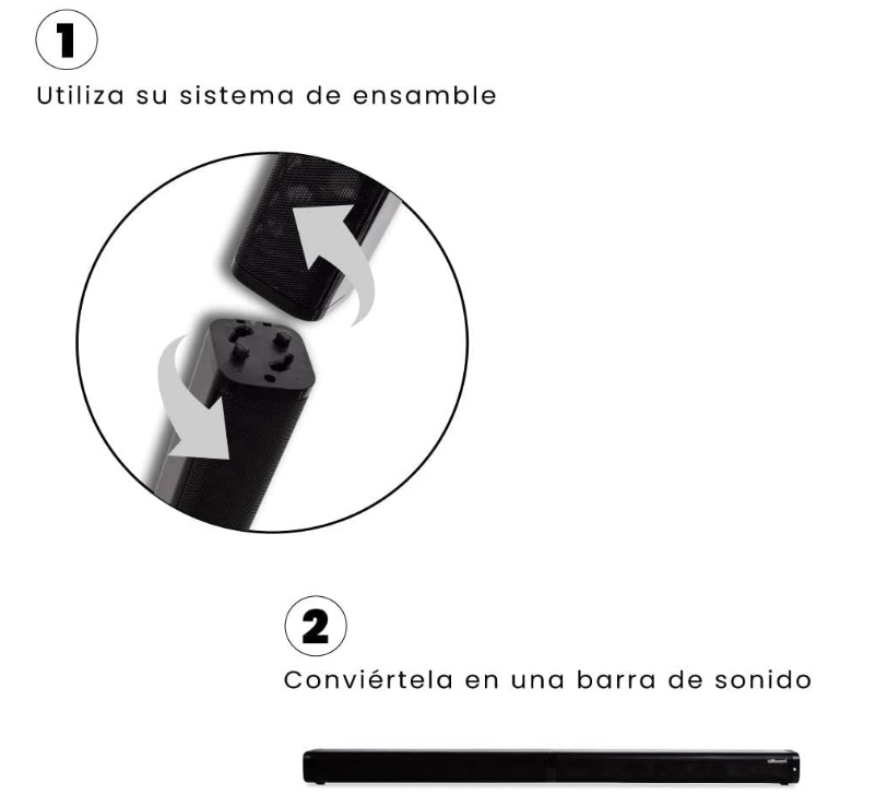 Barra De Sonido Bilboard Teatro En Casa 2.1 con Subwoofer 2 En 1