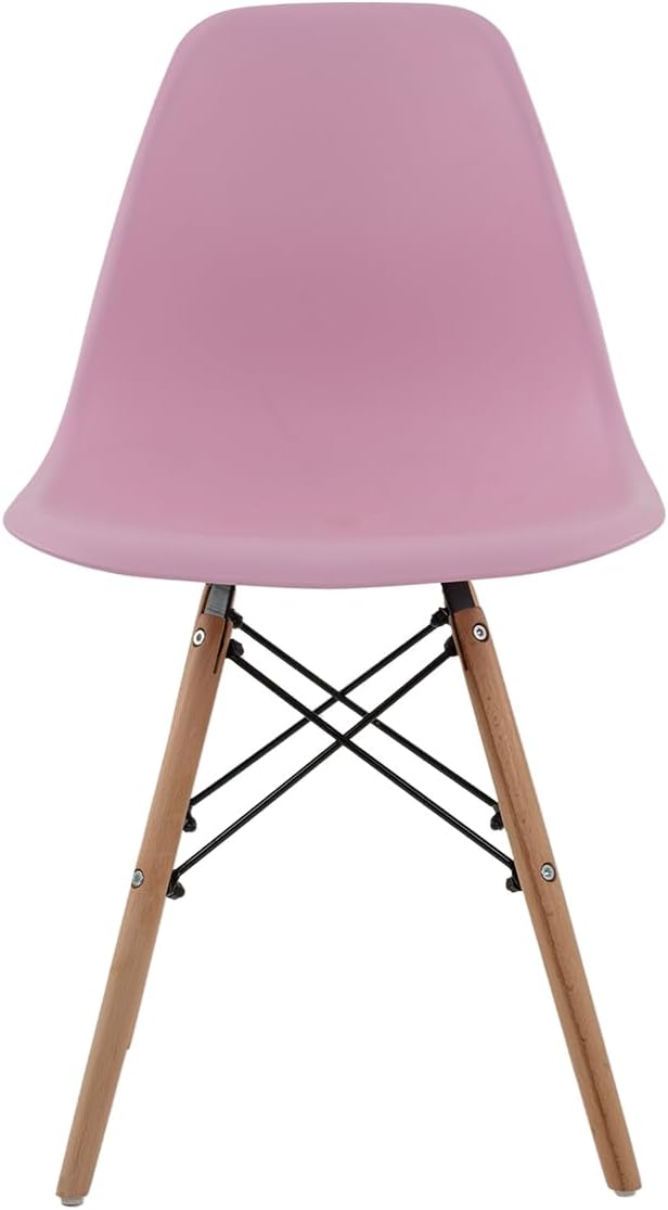 Sillas Estilo Contemporáneo Color Rosa - Set de 4
