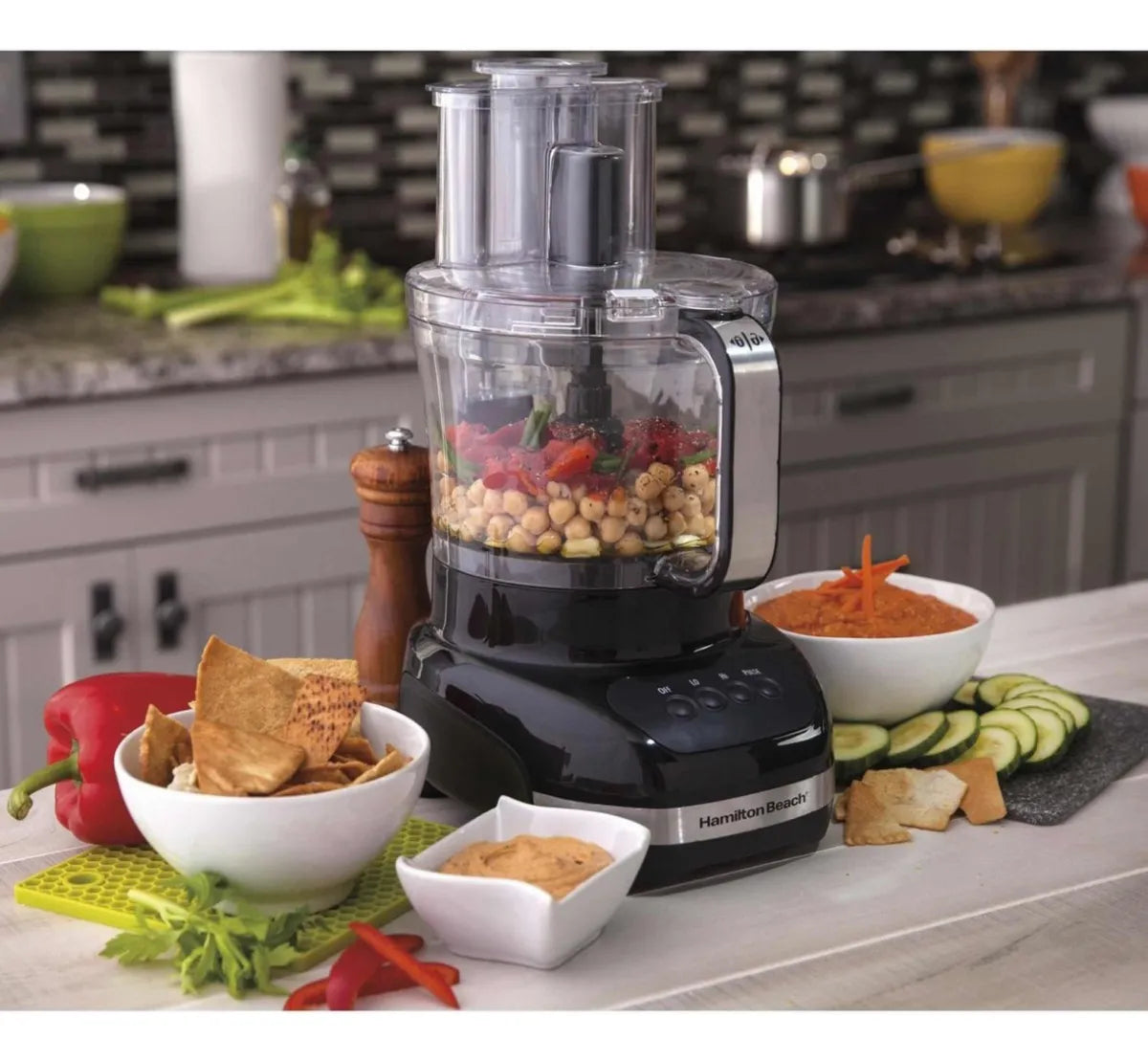 Procesador de alimentos Hamilton Beach, Negro, 500 W