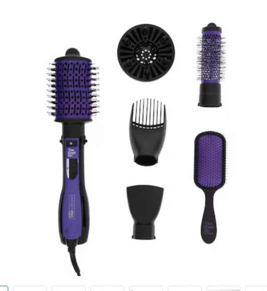 Cepillo de Cabello Conair Eléctrico Infiniti Pro con 5 Accesorios Morado