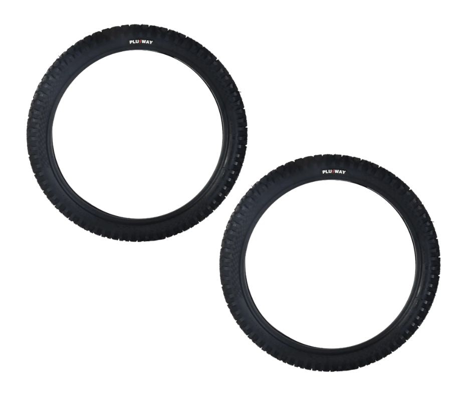 Llanta para Moto 80/100-21 PLUSWAY 57P 6PR PLWA917 TT Paquete de 2