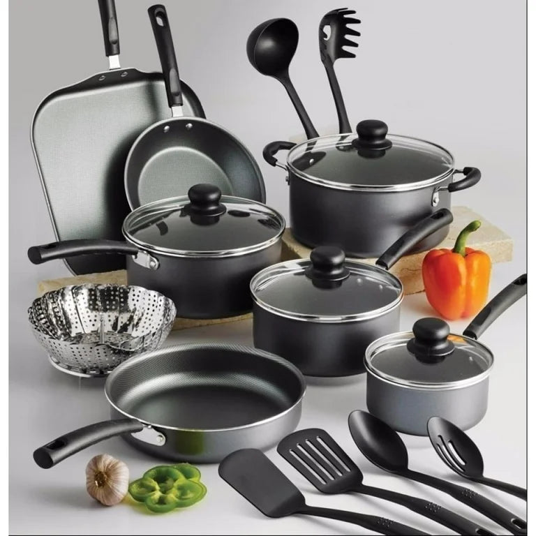 Batería de Cocina Tramontina de Acero Inoxidable Antiadherente, 18 Piezas, Azul