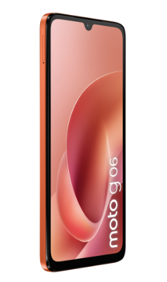 Teléfono Celular Smartphone Motorola Moto G06 4G, 4GB RAM 128GB Color Naranja