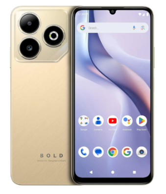 Teléfono Celular Smartphone BLU BOLD K12, 12 RAM (4 GB RAM + 8 GB RAM Virtual), 128GB Dorado