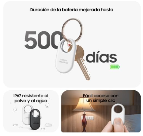 Localizador Inteligente Samsung Galaxy SmartTag2 Negro