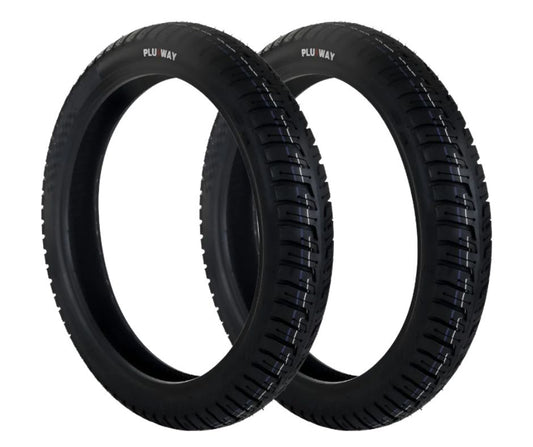 Llanta para Moto 90/90-17 PLUSWAY 56P 8PR PLWA453 TL Paquete de 2