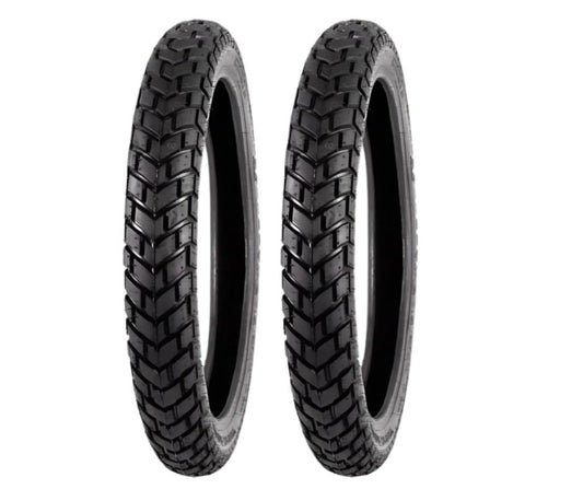 Llanta para Moto 90/90-19 PLUSWAY 58P 6PR PLWA453 TT Paquete de 2