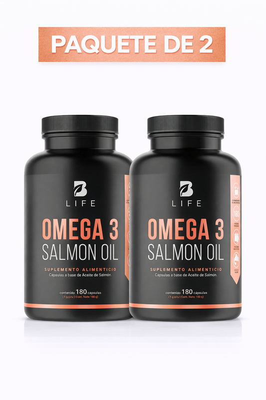 Omega 3 de Salmón Blife 180 Cápsulas - Paquete de 2
