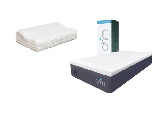 COMBO Colchón Individual Memory Foam 4 Capas+ Almohada Cervical Memory