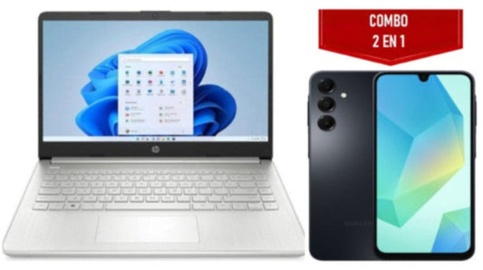 Combo Tecnología Laptop HP 14" + Celular Samsung Galaxy A16