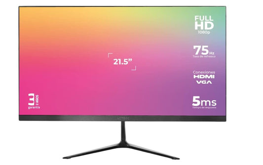 Monitor Acteck AC-933858 LED 21.5", 1920x1080 Full HD, 75Hz, HDMI, Negro