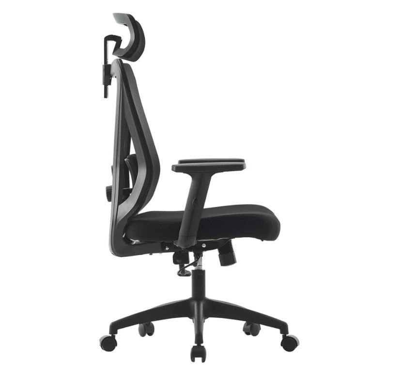 Silla de Oficina Ergonómica Reclinable con Cabecera