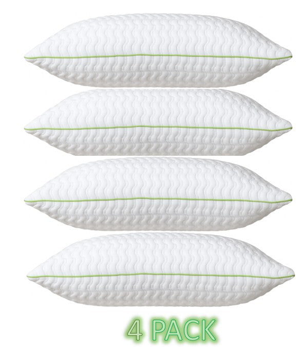 Set de Almohadas Ortopédicas Cervical Super Visco Blanca - 4 Piezas