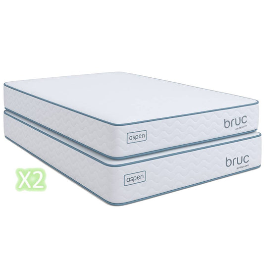 Pack de 2 Colchones Bruc Aspen Matrimonial Confort Plus