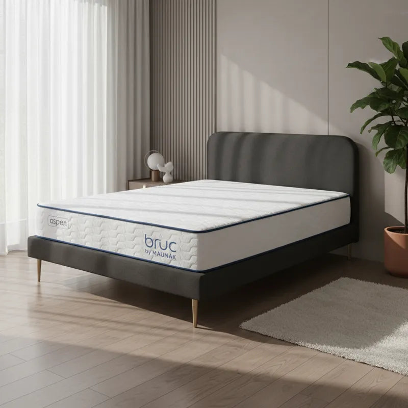 Colchón Bruc Aspen Confort Plus con Base Matrimonial Tapizada – Comodidad y Estilo