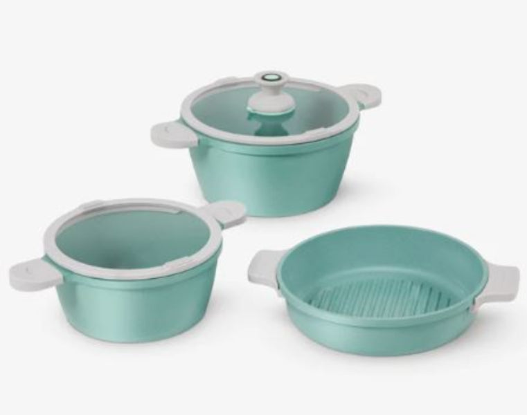 Bateria de cocina Jade Pop de 6 Piezas