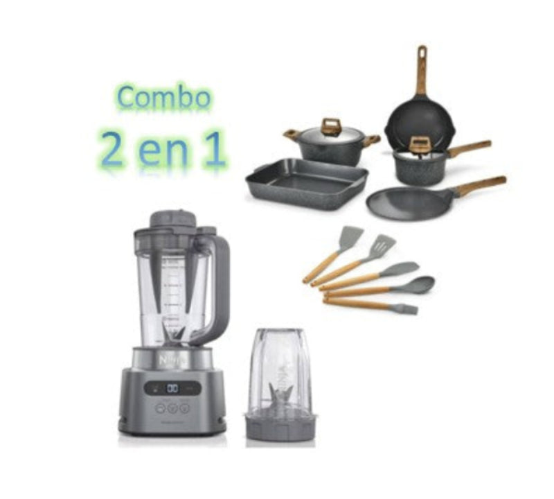 Combo Cocina Batería de cocina Sofía Ceramic + Licuadora Ninja Duo Alta Velocidad