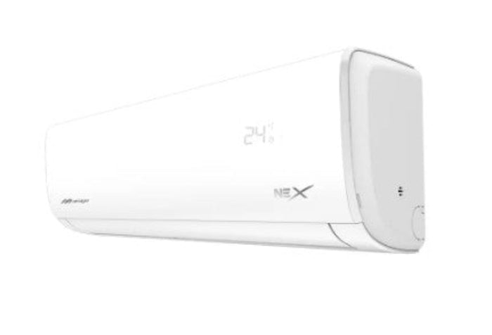 Aire Acondicionado Minisplit NEX con calefacción, 18000 BTU 1.5 tonelada 220 V, R410a 12 SEER, Color Blanco.