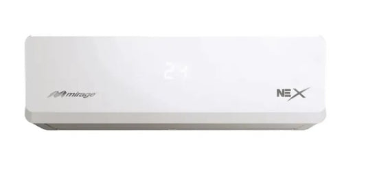 Aire Acondicionado Minisplit Mirage Nex 1 Tonelada, Solo Frío, 24 000 BTU, 220 V, R410a, 12 SEER series Color Blanco