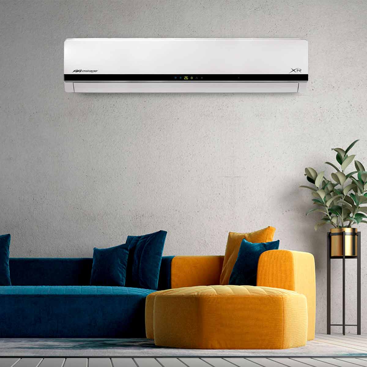 Aire Acondicionado Mirage Mini split, ON/OFF, LIFE12 plus, Blanco, Con Calefacción, 12000 BTU, 115 V, R410a, 12 SEER
