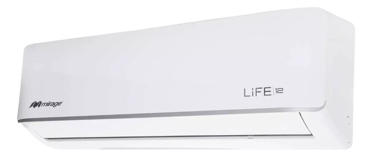 Aire Acondicionado Mirage Mini split, ON/OFF, LIFE12 plus, Blanco, Con Calefacción, 12000 BTU, 115 V, R410a, 12 SEER