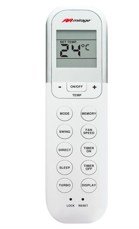 Aire acondicionado Mirage Mini Split Life 12 Plus On/Off Solo Frio 24000 BTU, 220 V, R410a Color Blanco