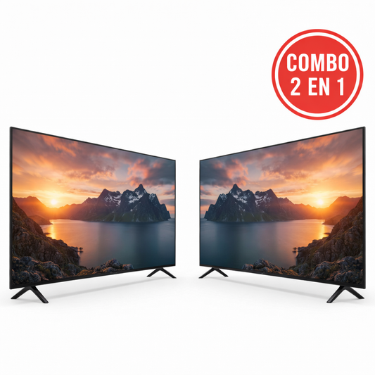Pantalla Smart TV 43 pulgadas Android TV 4K QLED Combo de 2