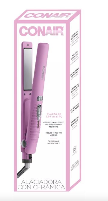 Alaciadora de Ceramica con Inoes CONAIR Rosa MK