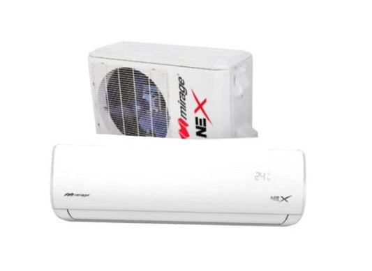 Aire Acondicionada Minisplit NEX con calefacción, 24000 BTU 2 tonelada 220 V, R410a 12 SEER Color Blanco.
