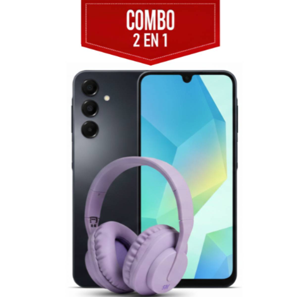 Teléfono Celular Samsung A16 6.7 Dual SIM Con Audífonos NEO ANC color morado
