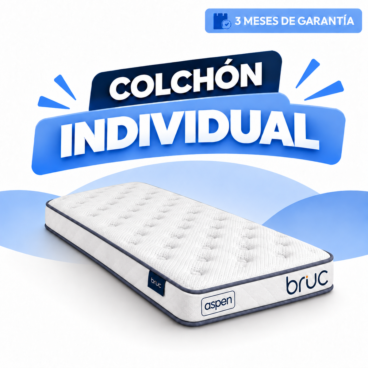 Colchón Individual Bruc Aspen Confort Plus – Máxima Comodidad y Durabilidad