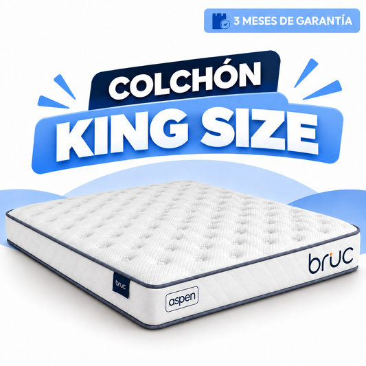 Colchón King Size Bruc Aspen Confort Plus – Máxima Comodidad y Durabilidad
