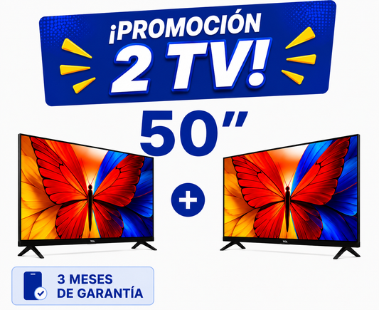 Pantalla Smart TV TCL 50″ QLED  – Google TV Dolby Audio Combo de 2