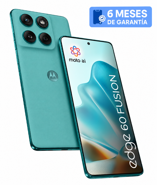 Teléfono Celular Smartphone Motorola Moto Edge 60 Fusion 5G, 8GB RAM, 256GB Color Azul