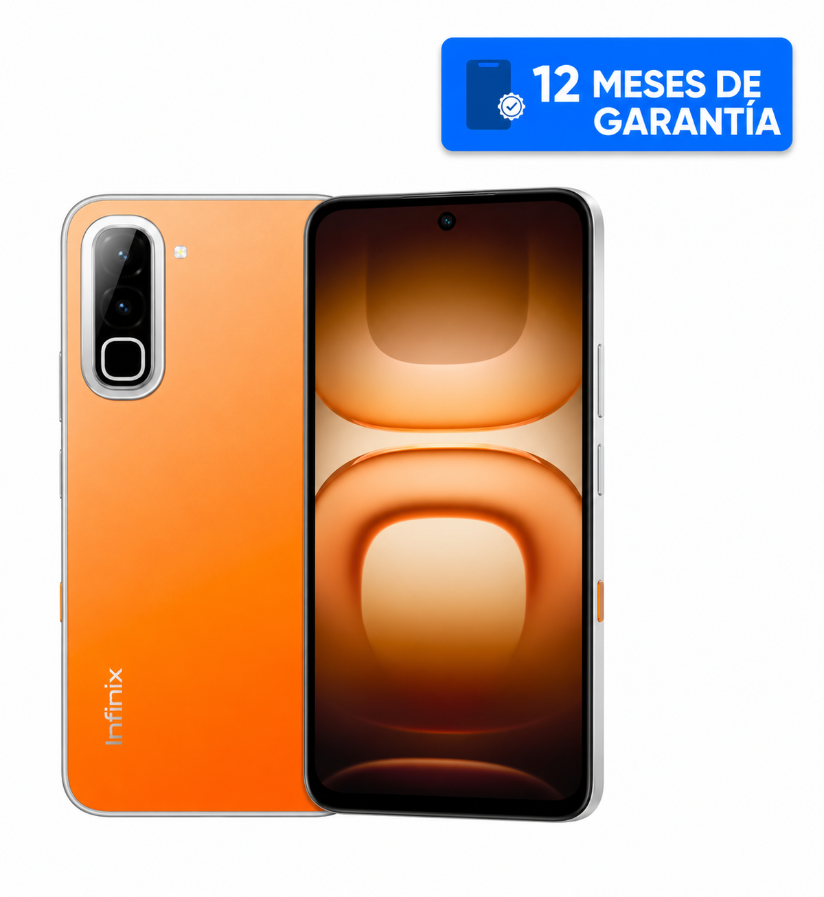 Teléfono Celular Smartphone Infinix HOT 70 4G, 8GB RAM (4+4 Virtual) 256GB Color Naranja