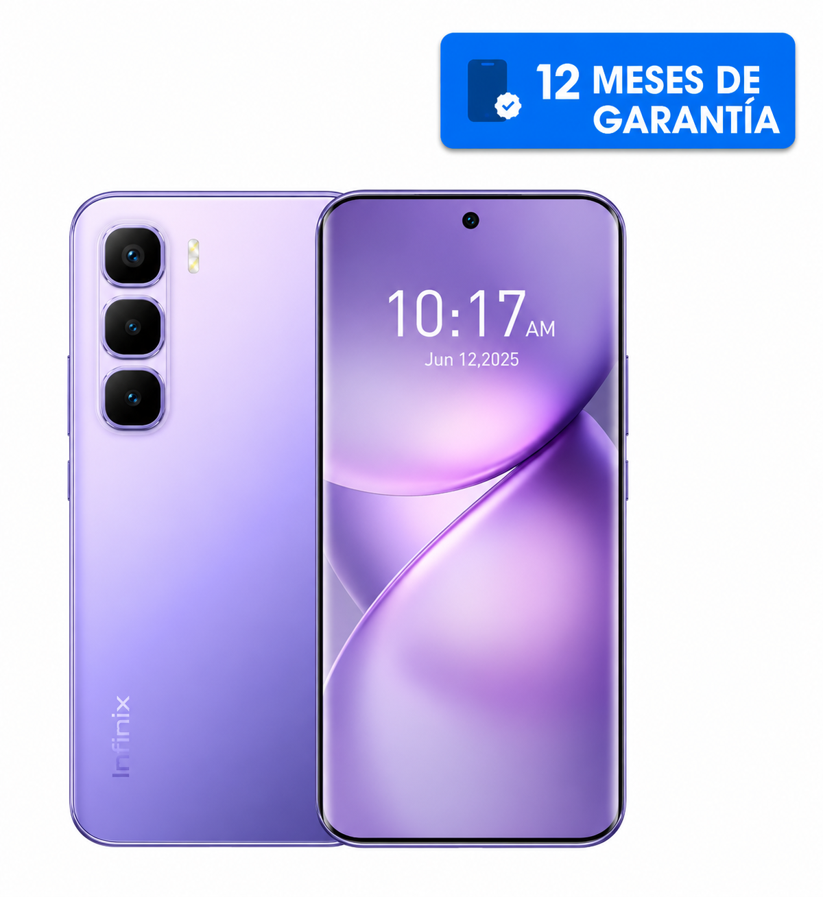 Teléfono Celular Smartphone Infinix HOT 60 Pro Plus 4G, 16GB RAM (8+8 Virtual) 256GB Color Violeta