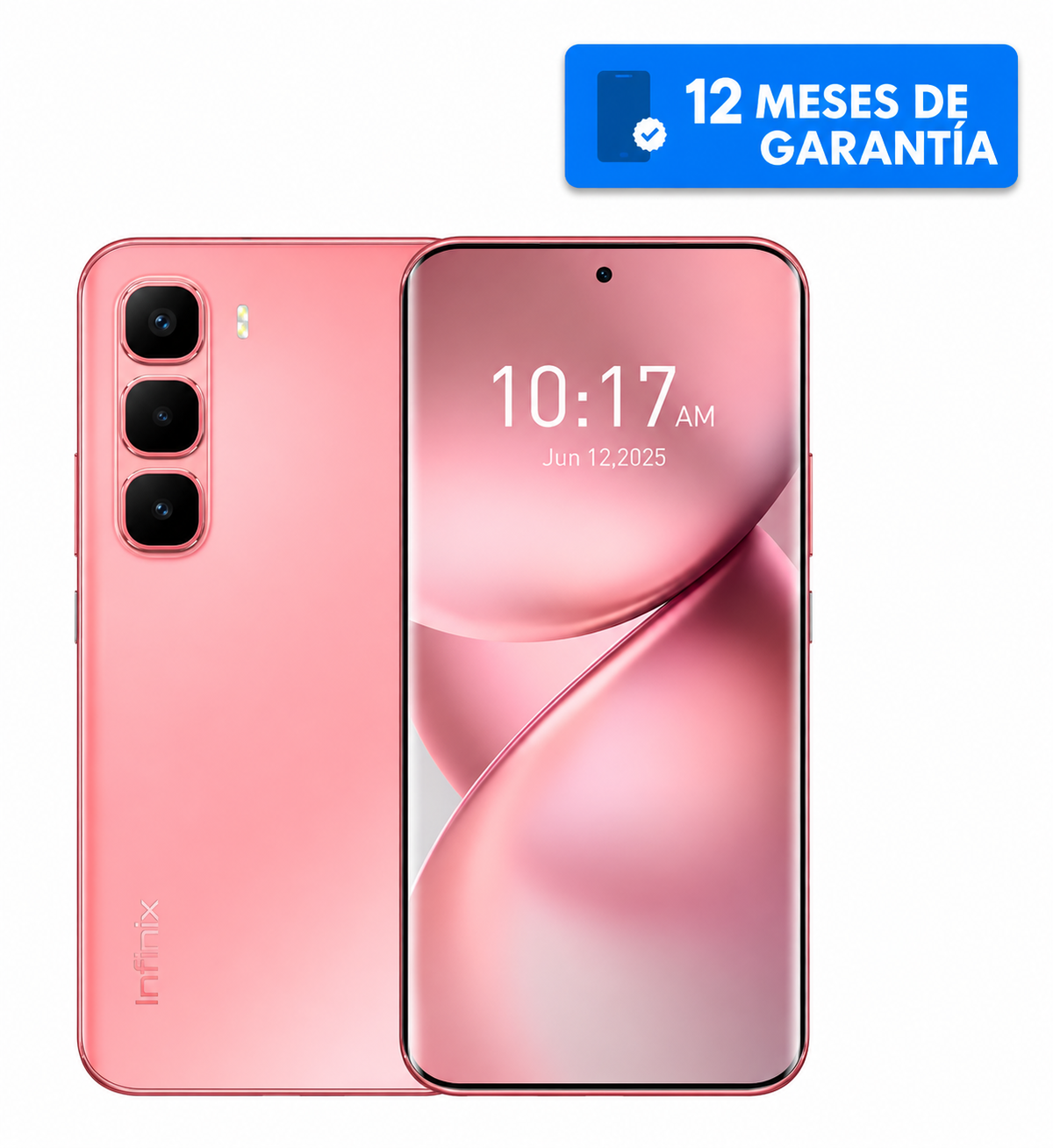 Teléfono Celular Smartphone Infinix HOT 60 Pro Plus 4G, 16GB RAM (8+8 Virtual) 256GB Color Rosa