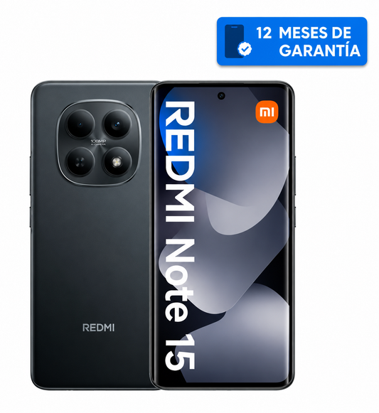 Teléfono Celular Smartphone Xiaomi Redmi Note 15, 8 GB RAM, 512 GB Color Negro